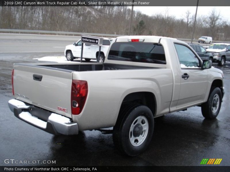 Silver Birch Metallic / Medium Pewter 2009 GMC Canyon Work Truck Regular Cab 4x4