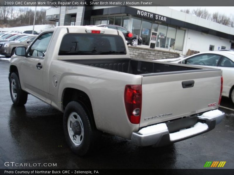 Silver Birch Metallic / Medium Pewter 2009 GMC Canyon Work Truck Regular Cab 4x4