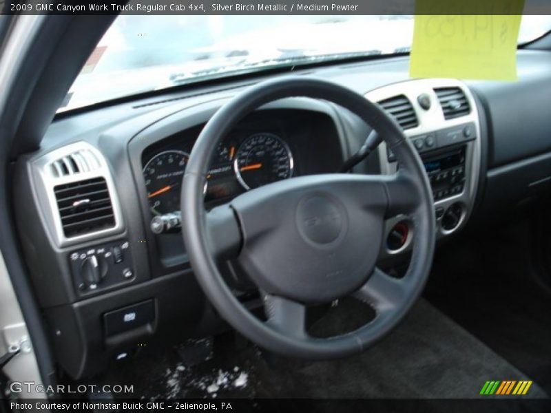 Silver Birch Metallic / Medium Pewter 2009 GMC Canyon Work Truck Regular Cab 4x4