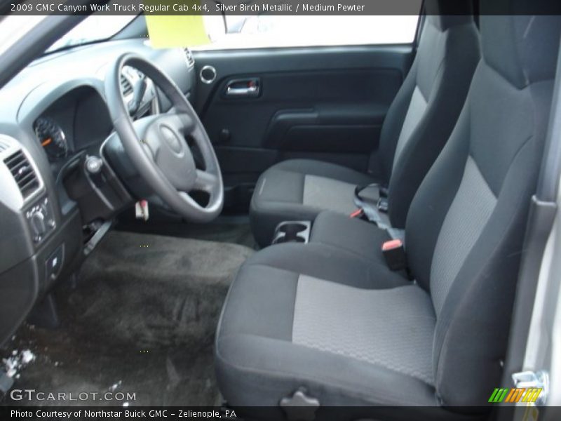  2009 Canyon Work Truck Regular Cab 4x4 Medium Pewter Interior