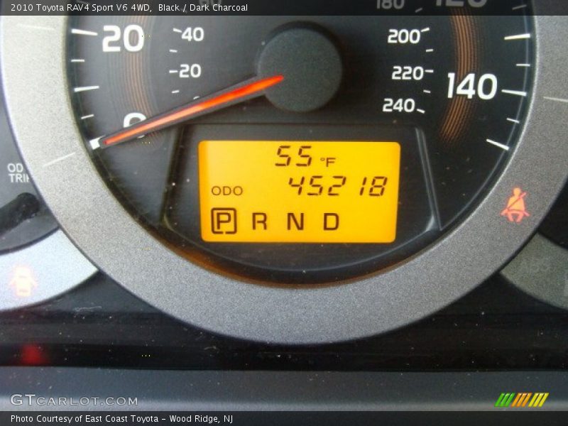 Black / Dark Charcoal 2010 Toyota RAV4 Sport V6 4WD
