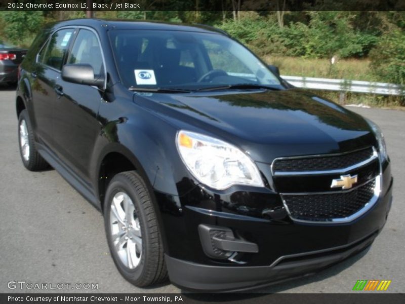 Black / Jet Black 2012 Chevrolet Equinox LS