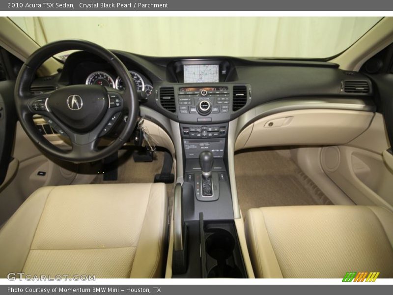 Crystal Black Pearl / Parchment 2010 Acura TSX Sedan