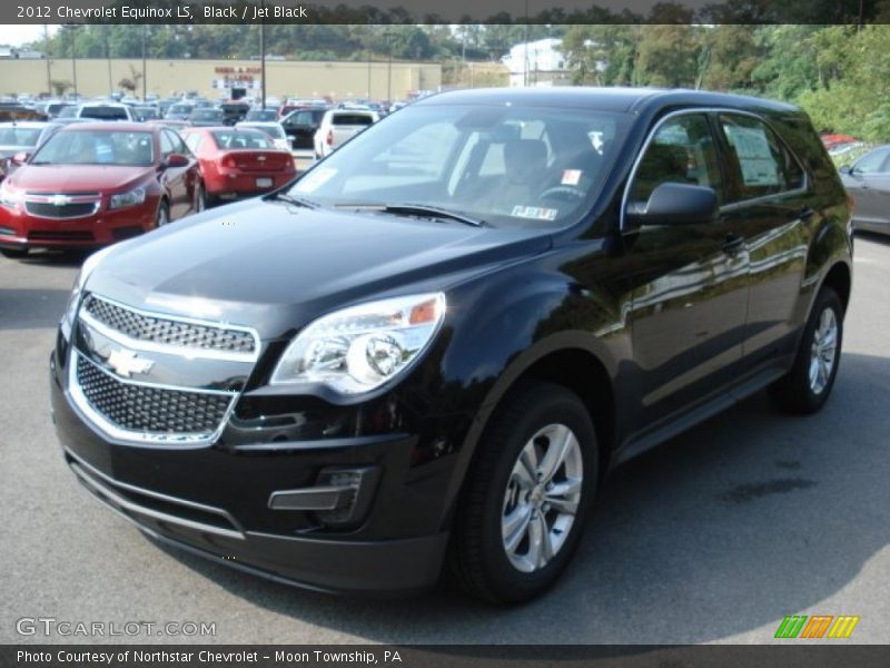 Black / Jet Black 2012 Chevrolet Equinox LS