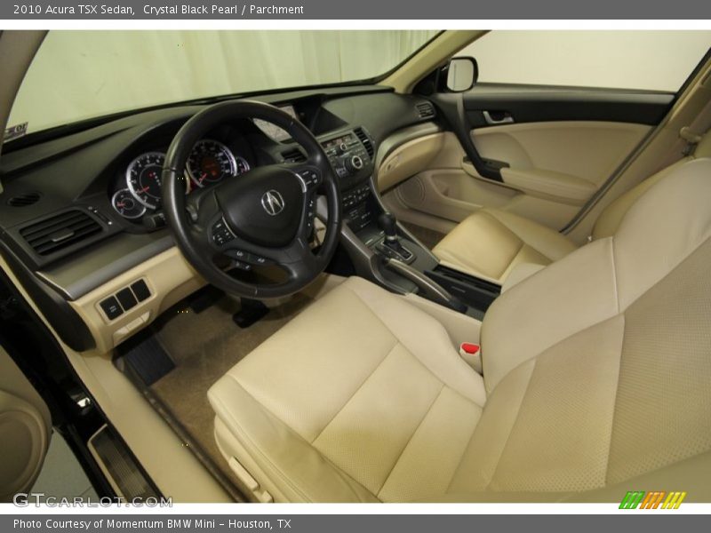 Crystal Black Pearl / Parchment 2010 Acura TSX Sedan