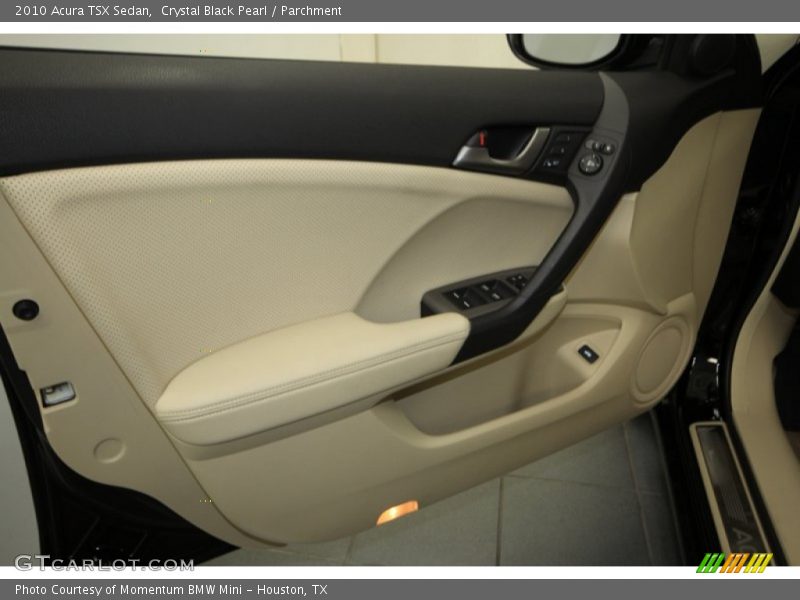 Crystal Black Pearl / Parchment 2010 Acura TSX Sedan