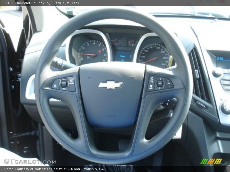 Black / Jet Black 2012 Chevrolet Equinox LS