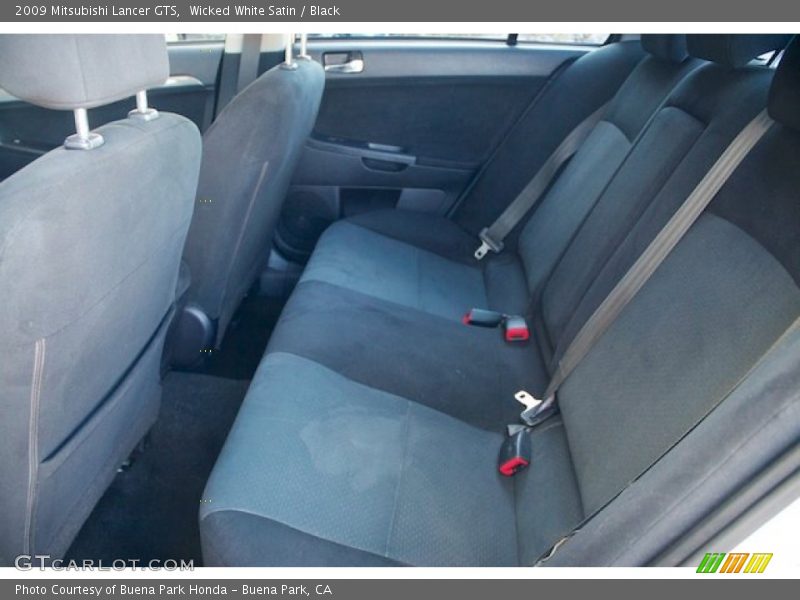 Wicked White Satin / Black 2009 Mitsubishi Lancer GTS