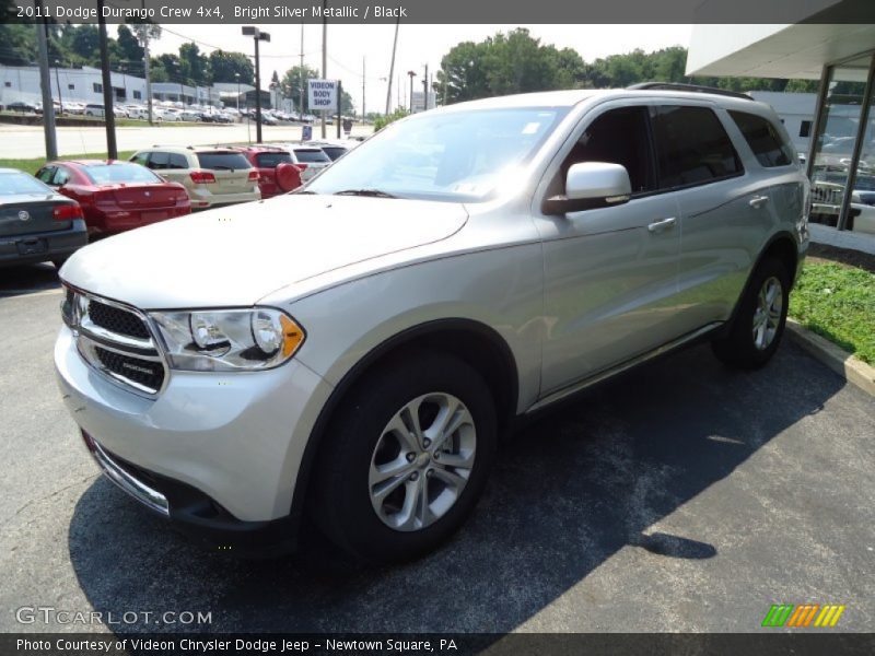 Bright Silver Metallic / Black 2011 Dodge Durango Crew 4x4