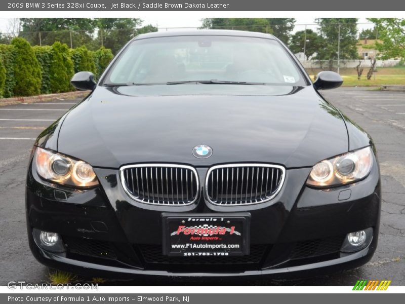 Jet Black / Saddle Brown Dakota Leather 2009 BMW 3 Series 328xi Coupe
