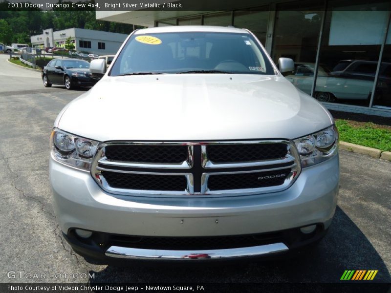 Bright Silver Metallic / Black 2011 Dodge Durango Crew 4x4