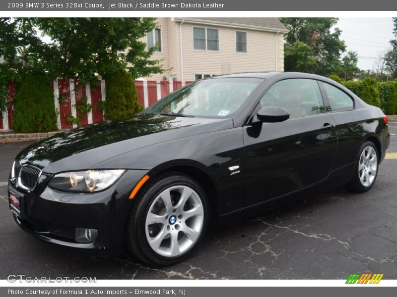 Jet Black / Saddle Brown Dakota Leather 2009 BMW 3 Series 328xi Coupe
