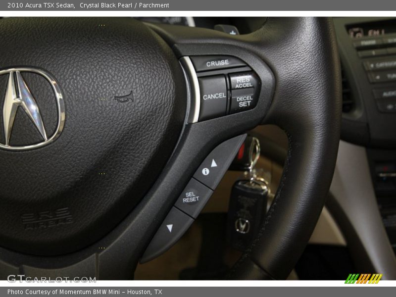 Crystal Black Pearl / Parchment 2010 Acura TSX Sedan