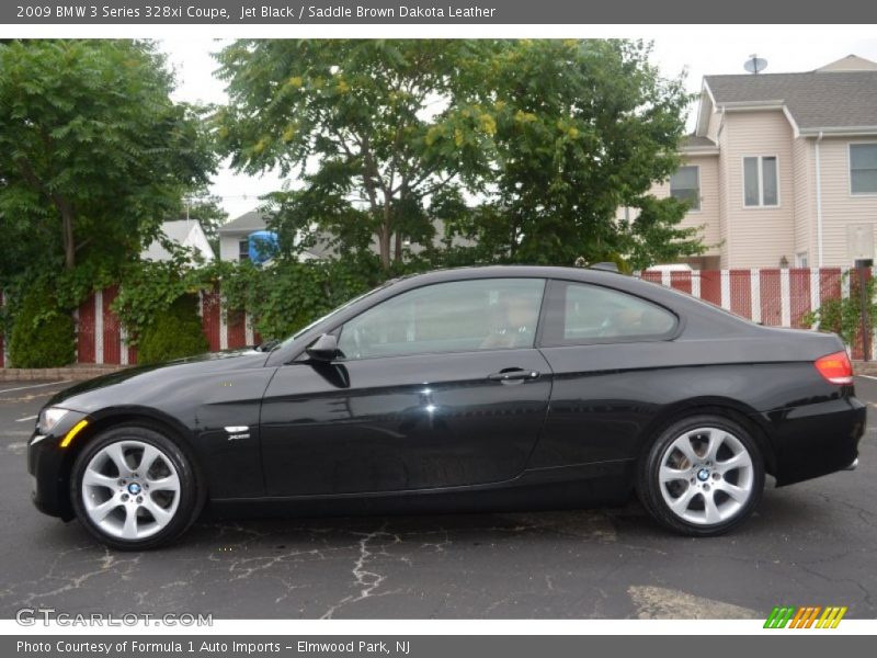 Jet Black / Saddle Brown Dakota Leather 2009 BMW 3 Series 328xi Coupe