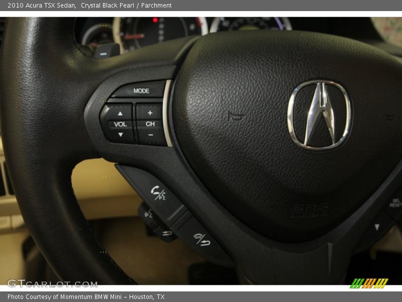 Crystal Black Pearl / Parchment 2010 Acura TSX Sedan