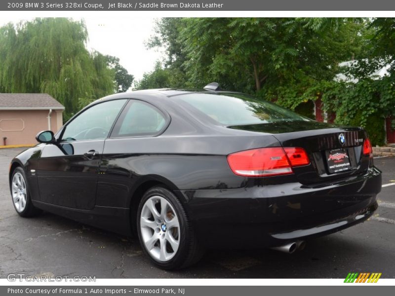 Jet Black / Saddle Brown Dakota Leather 2009 BMW 3 Series 328xi Coupe