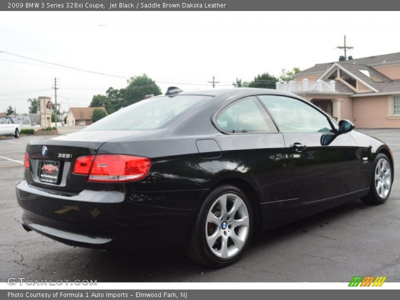 Jet Black / Saddle Brown Dakota Leather 2009 BMW 3 Series 328xi Coupe