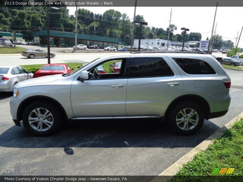 Bright Silver Metallic / Black 2011 Dodge Durango Crew 4x4