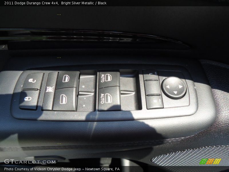 Bright Silver Metallic / Black 2011 Dodge Durango Crew 4x4