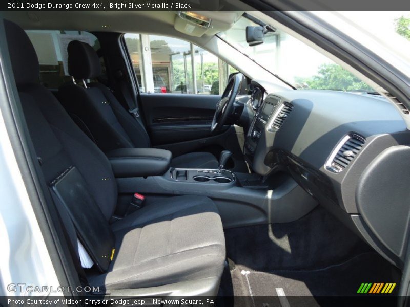 Bright Silver Metallic / Black 2011 Dodge Durango Crew 4x4