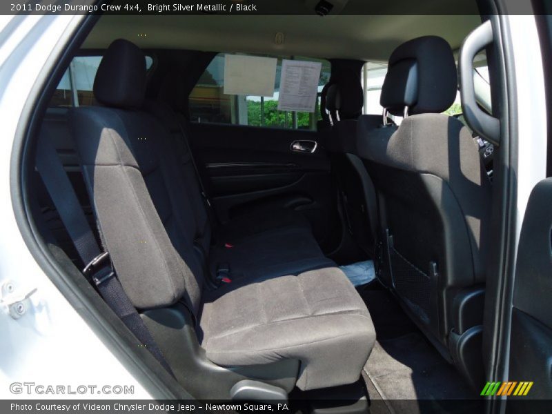 Bright Silver Metallic / Black 2011 Dodge Durango Crew 4x4