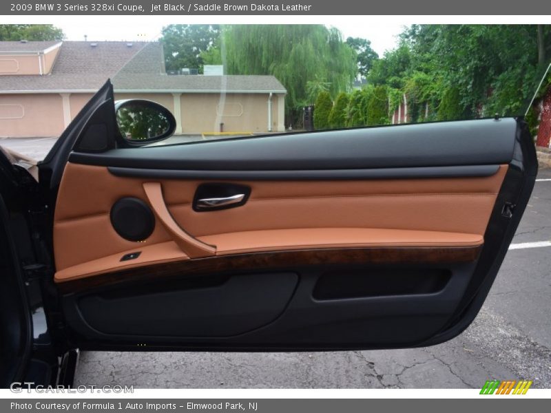Jet Black / Saddle Brown Dakota Leather 2009 BMW 3 Series 328xi Coupe