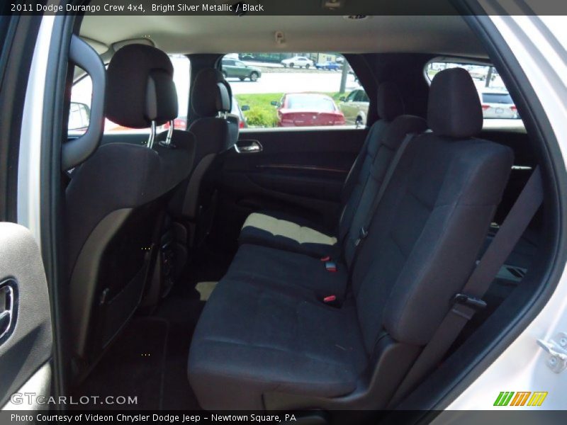 Bright Silver Metallic / Black 2011 Dodge Durango Crew 4x4
