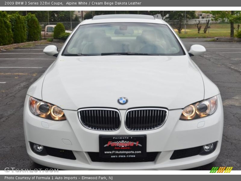 Alpine White / Cream Beige Dakota Leather 2009 BMW 3 Series 328xi Coupe
