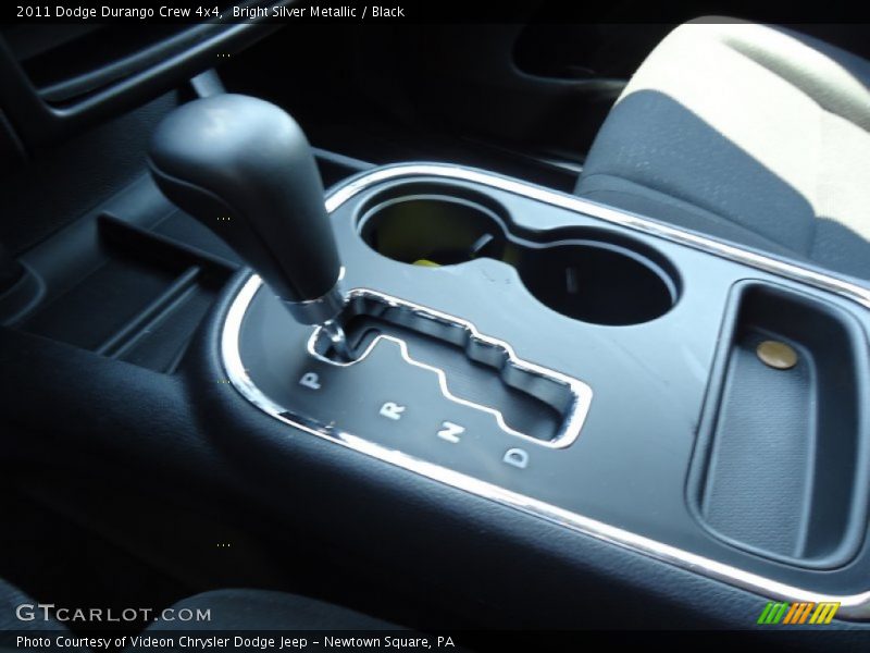 Bright Silver Metallic / Black 2011 Dodge Durango Crew 4x4