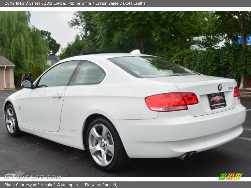 Alpine White / Cream Beige Dakota Leather 2009 BMW 3 Series 328xi Coupe