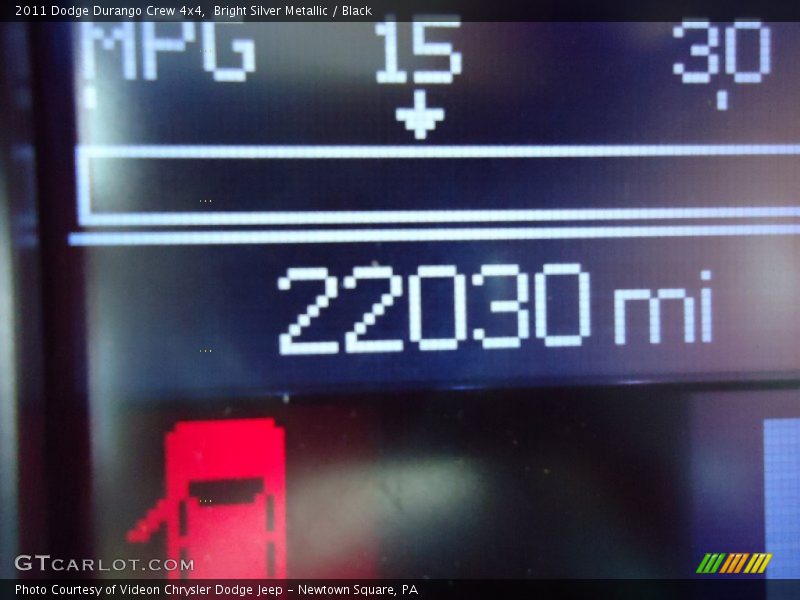 Bright Silver Metallic / Black 2011 Dodge Durango Crew 4x4