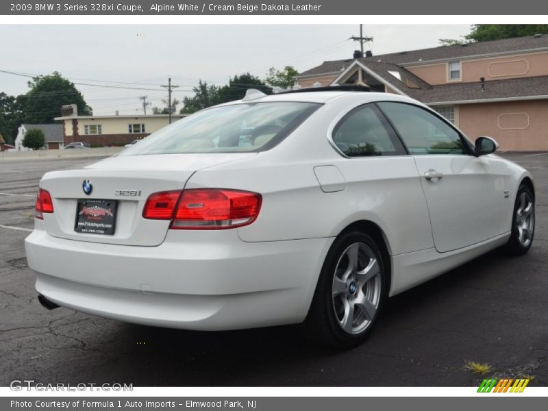 Alpine White / Cream Beige Dakota Leather 2009 BMW 3 Series 328xi Coupe