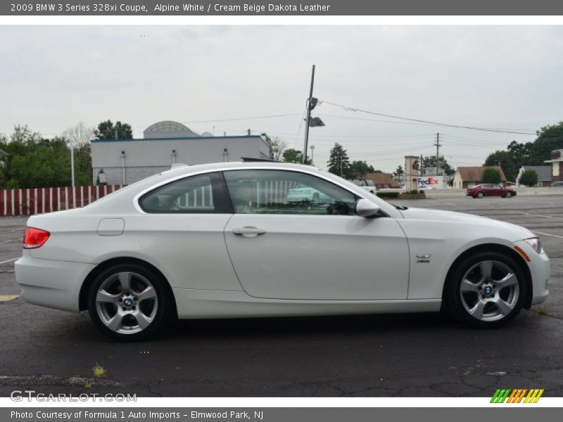 Alpine White / Cream Beige Dakota Leather 2009 BMW 3 Series 328xi Coupe