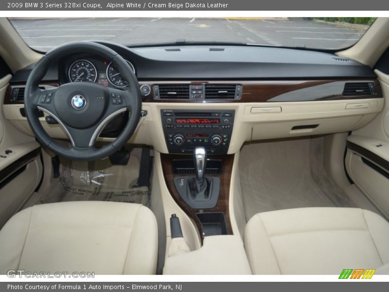 Alpine White / Cream Beige Dakota Leather 2009 BMW 3 Series 328xi Coupe