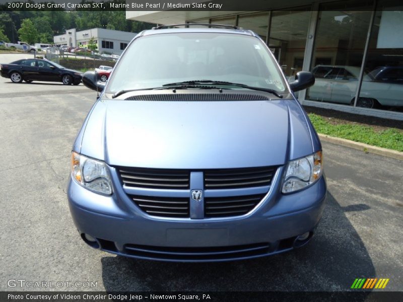 Marine Blue Pearl / Medium Slate Gray 2007 Dodge Grand Caravan SXT