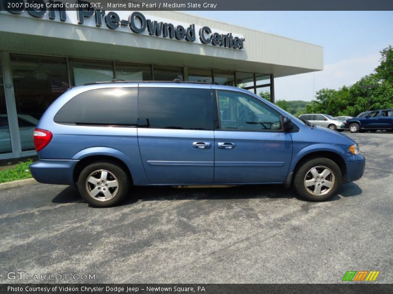 Marine Blue Pearl / Medium Slate Gray 2007 Dodge Grand Caravan SXT