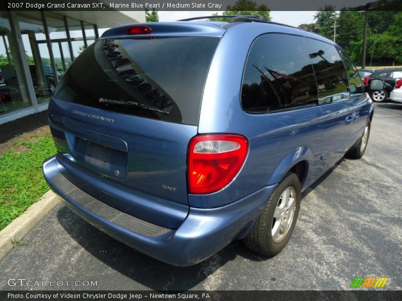 Marine Blue Pearl / Medium Slate Gray 2007 Dodge Grand Caravan SXT