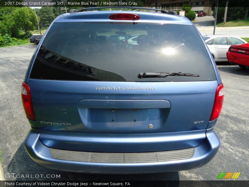 Marine Blue Pearl / Medium Slate Gray 2007 Dodge Grand Caravan SXT
