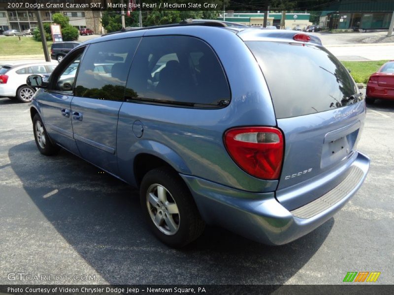 Marine Blue Pearl / Medium Slate Gray 2007 Dodge Grand Caravan SXT