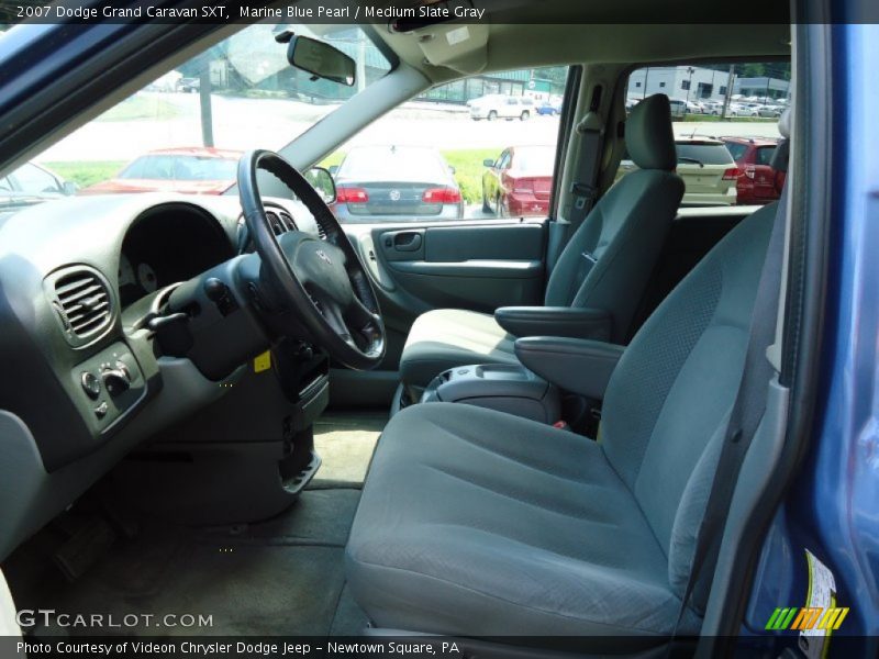 Marine Blue Pearl / Medium Slate Gray 2007 Dodge Grand Caravan SXT