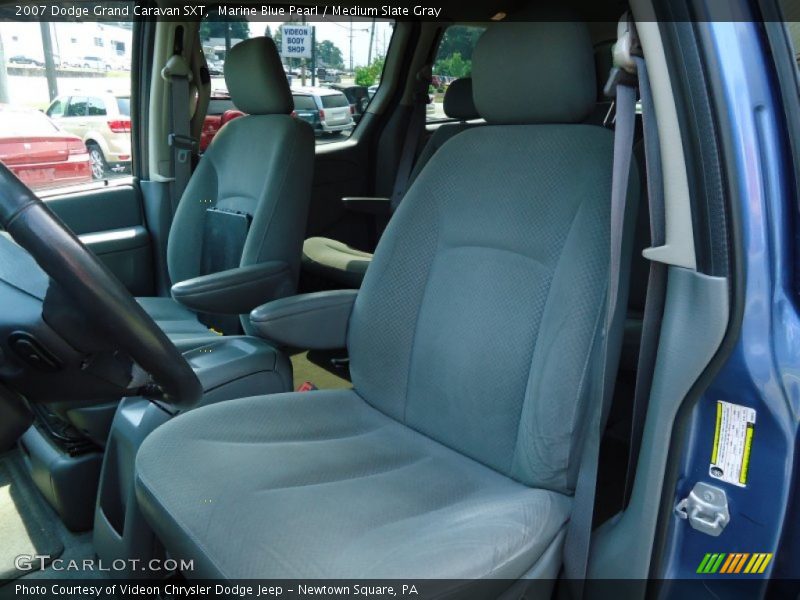 Marine Blue Pearl / Medium Slate Gray 2007 Dodge Grand Caravan SXT