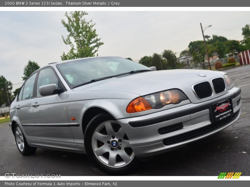 Titanium Silver Metallic / Grey 2000 BMW 3 Series 323i Sedan