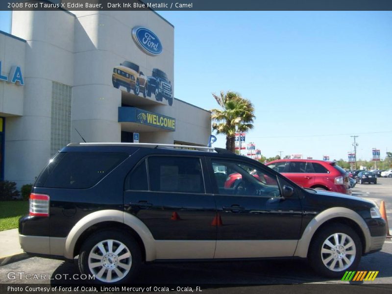 Dark Ink Blue Metallic / Camel 2008 Ford Taurus X Eddie Bauer