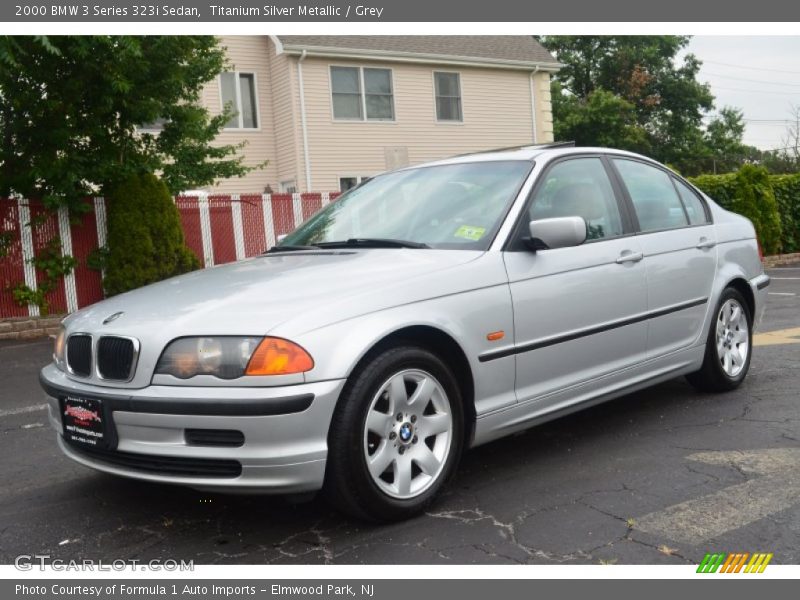 Titanium Silver Metallic / Grey 2000 BMW 3 Series 323i Sedan