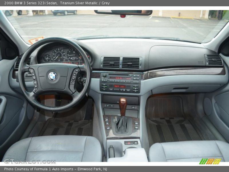 Titanium Silver Metallic / Grey 2000 BMW 3 Series 323i Sedan