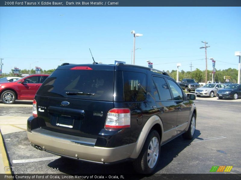 Dark Ink Blue Metallic / Camel 2008 Ford Taurus X Eddie Bauer