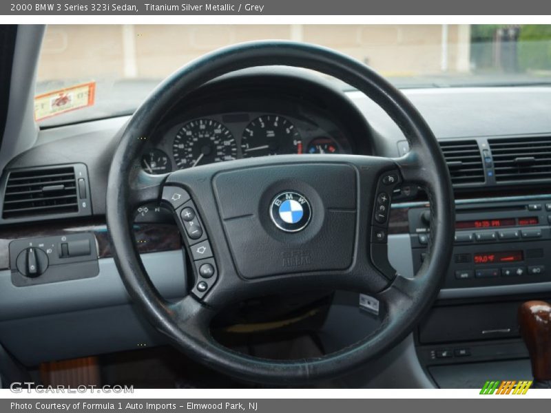 Titanium Silver Metallic / Grey 2000 BMW 3 Series 323i Sedan