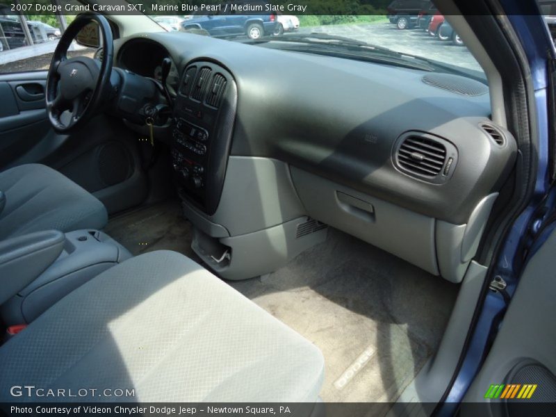 Marine Blue Pearl / Medium Slate Gray 2007 Dodge Grand Caravan SXT