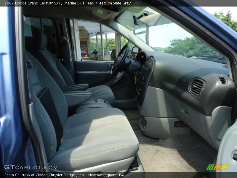 Marine Blue Pearl / Medium Slate Gray 2007 Dodge Grand Caravan SXT