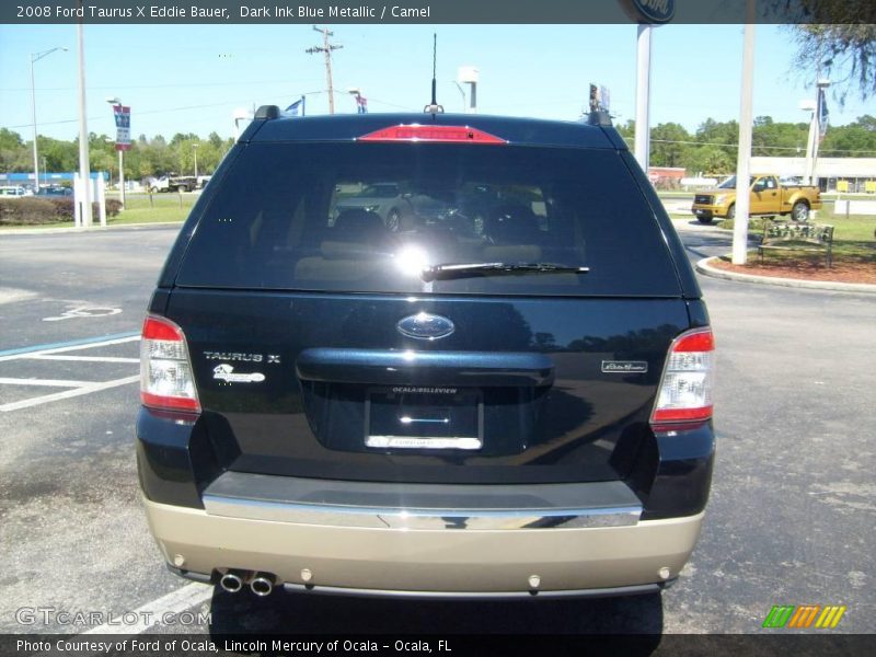 Dark Ink Blue Metallic / Camel 2008 Ford Taurus X Eddie Bauer